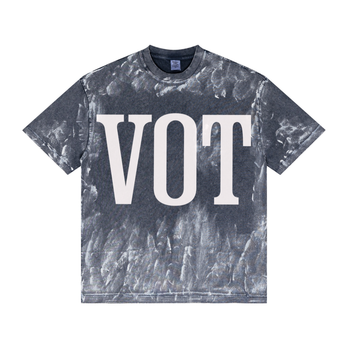 260GSM Unisex Painted Pigment-Wash T-shirt Royal Blue