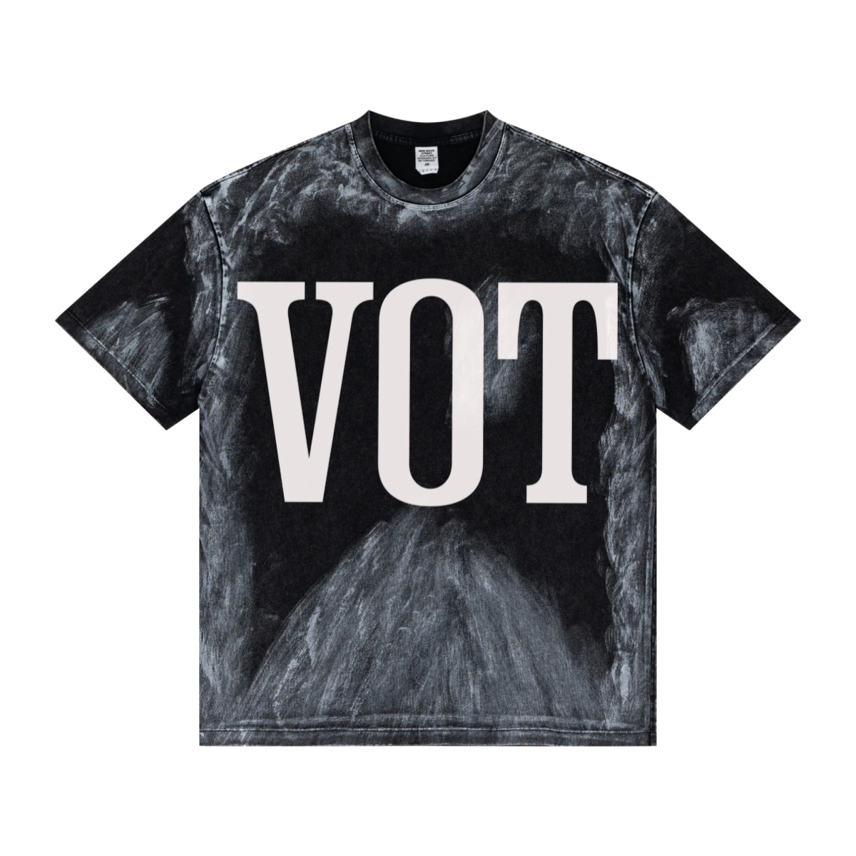 260GSM Unisex Painted Pigment-Wash T-shirt Snowflake Grey