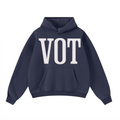 400GSM Unisex Washed Heavyweight Boxy-Fit Hoodie Vintage Royal Blue