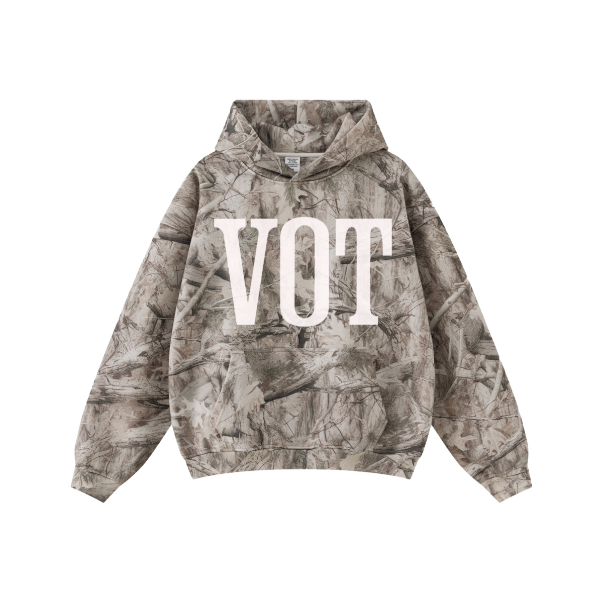 340GSM Men’s Heat-Transfer Desert Camouflage Hoodie Branch Camouflage