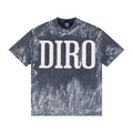 260GSM Unisex Painted Pigment-Wash T-shirt Royal Blue