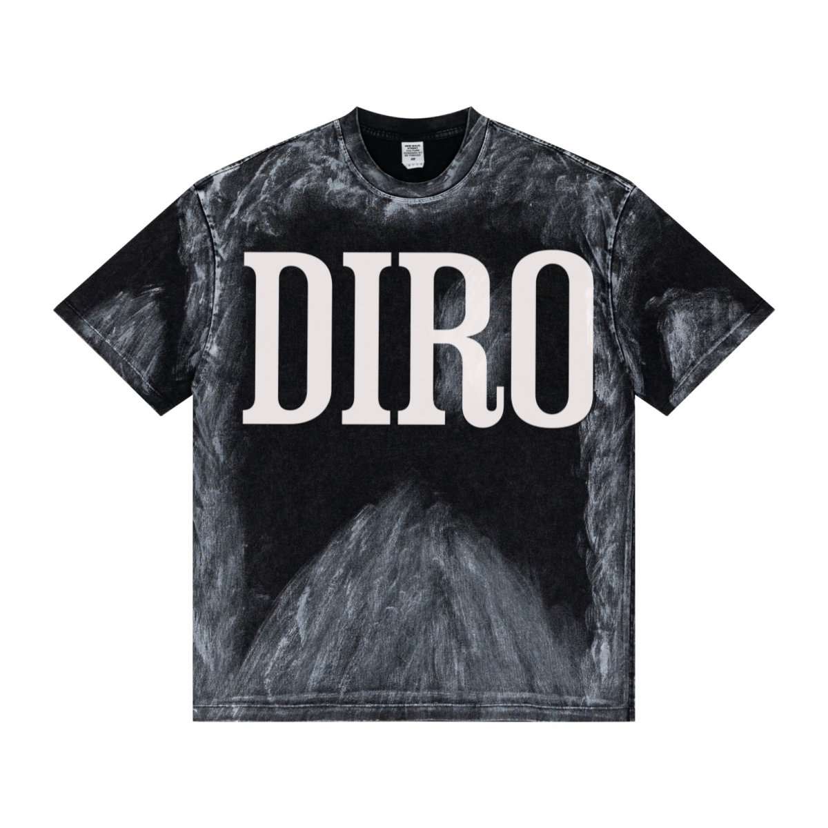 260GSM Unisex Painted Pigment-Wash T-shirt Snowflake Grey