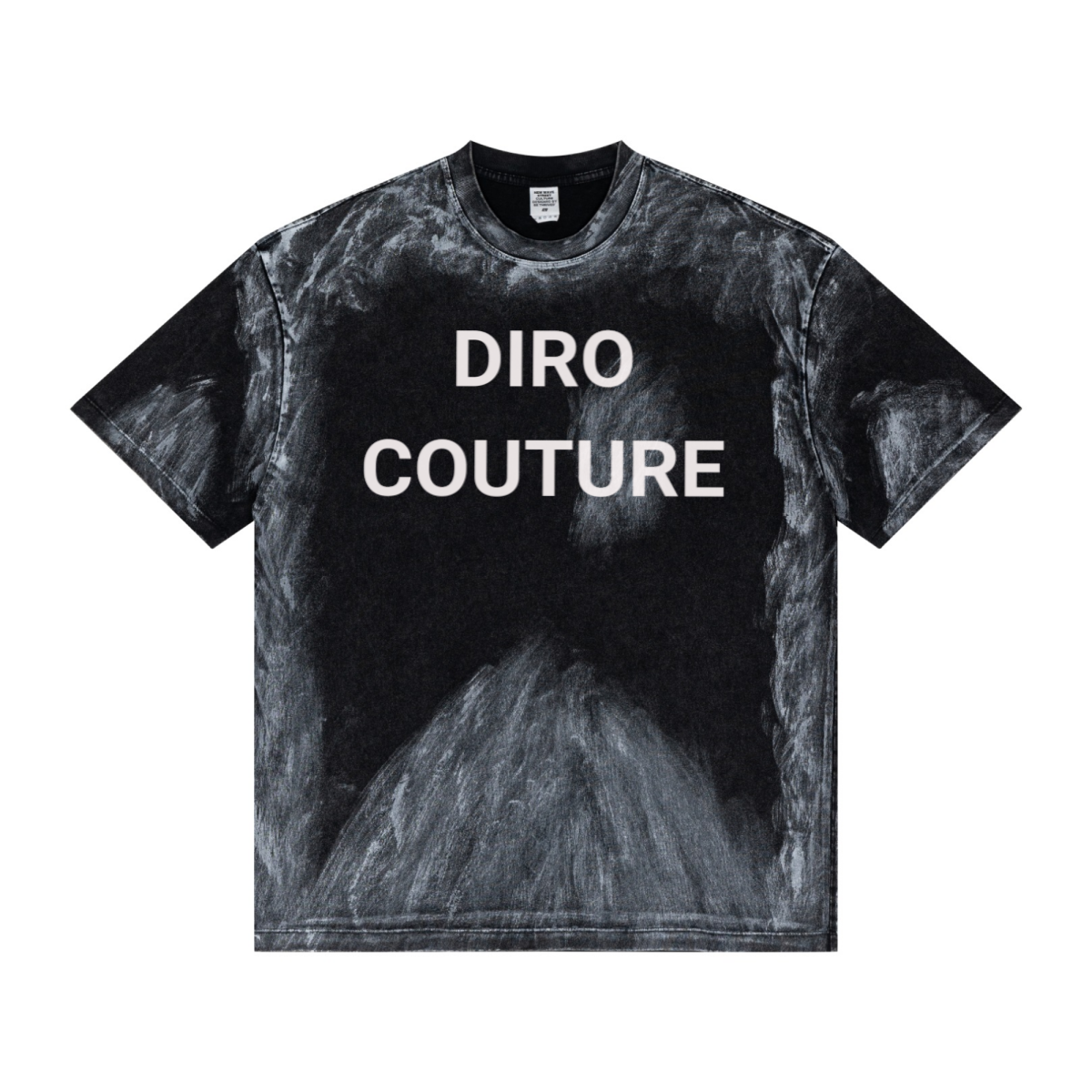 260GSM Unisex Painted Pigment-Wash T-shirt Snowflake Grey