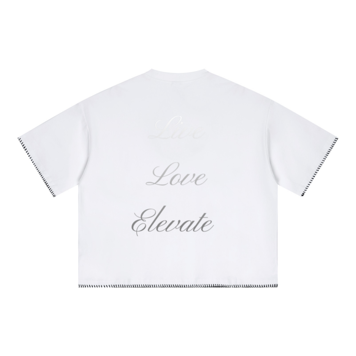 240GSM Unisex Boxy-Fit Loose-Fit T-shirt Off white