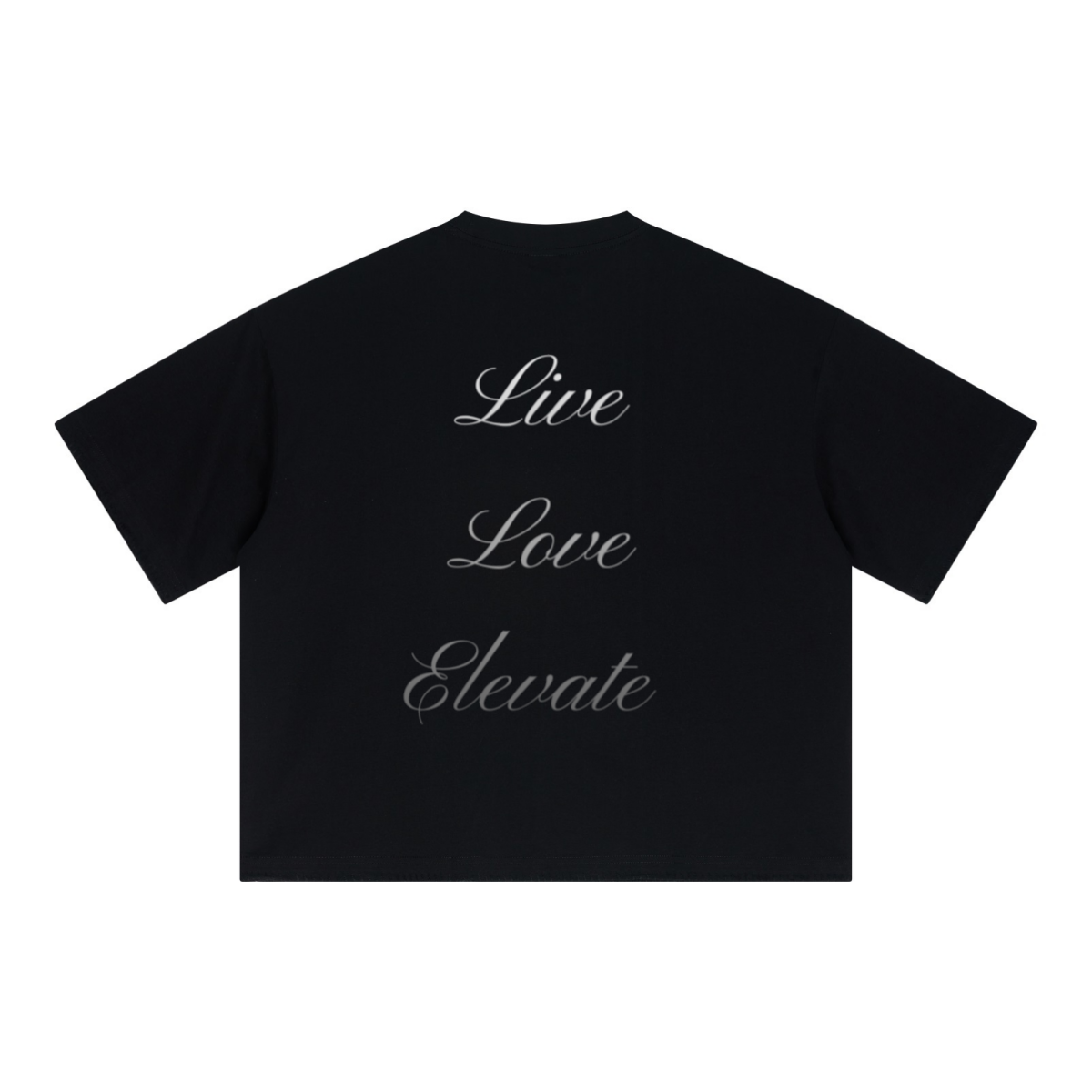 240GSM Unisex Boxy-Fit Loose-Fit T-shirt Black