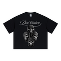 240GSM Unisex Boxy-Fit Loose-Fit T-shirt Black
