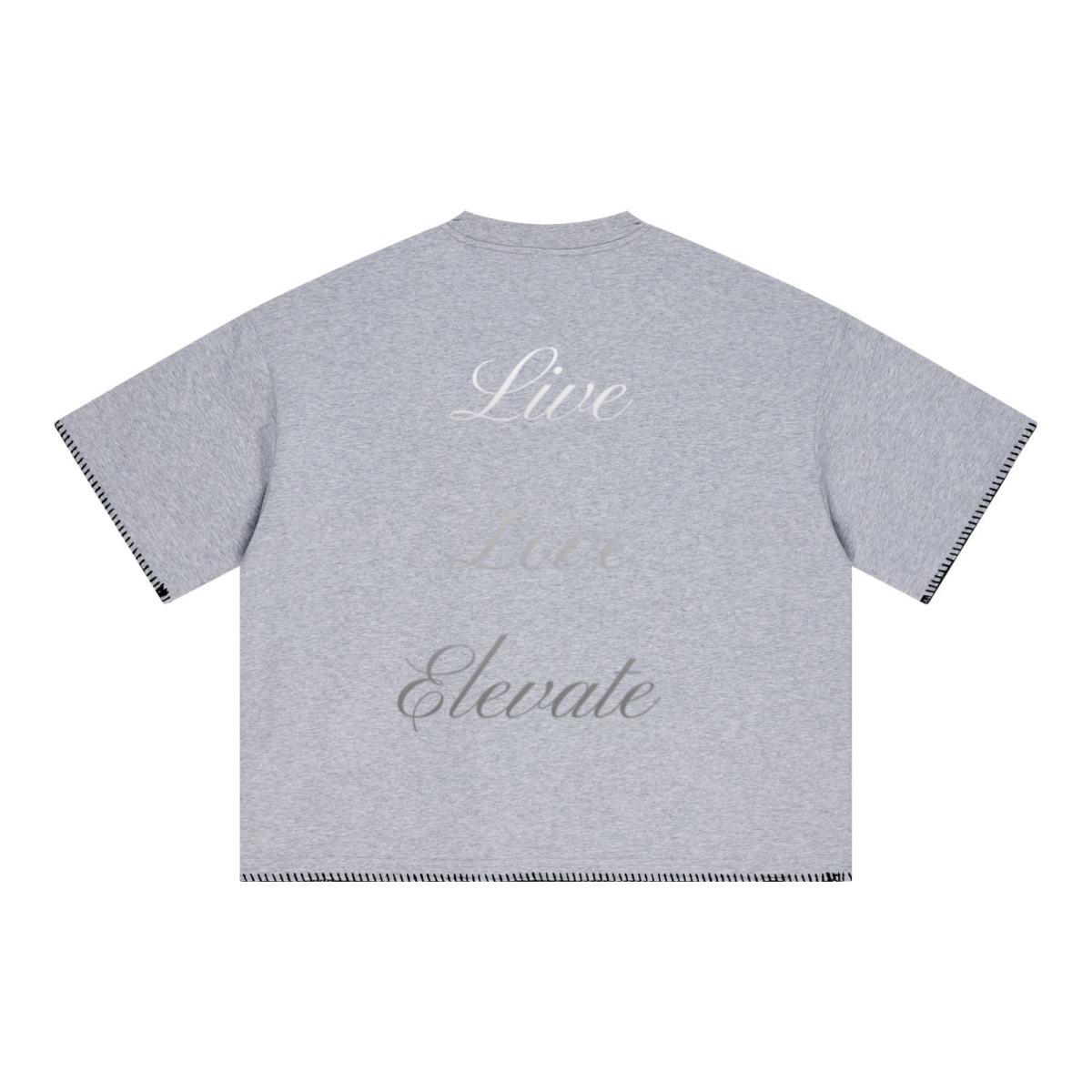 240GSM Unisex Boxy-Fit Loose-Fit T-shirt Heathered gray