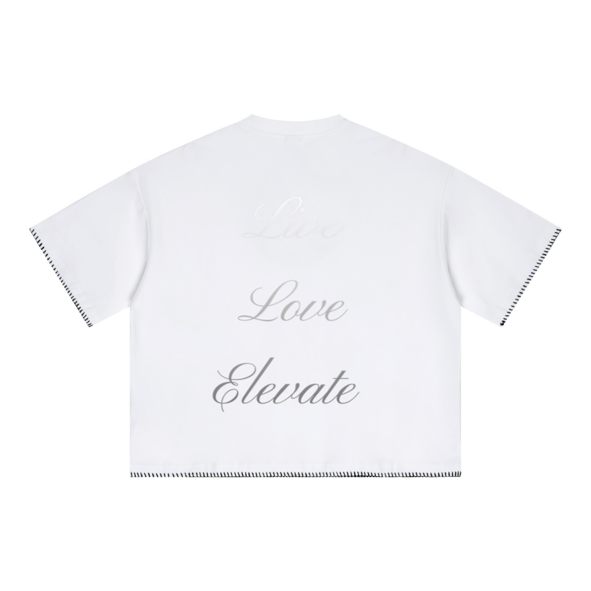 240GSM Unisex Boxy-Fit Loose-Fit T-shirt Off white