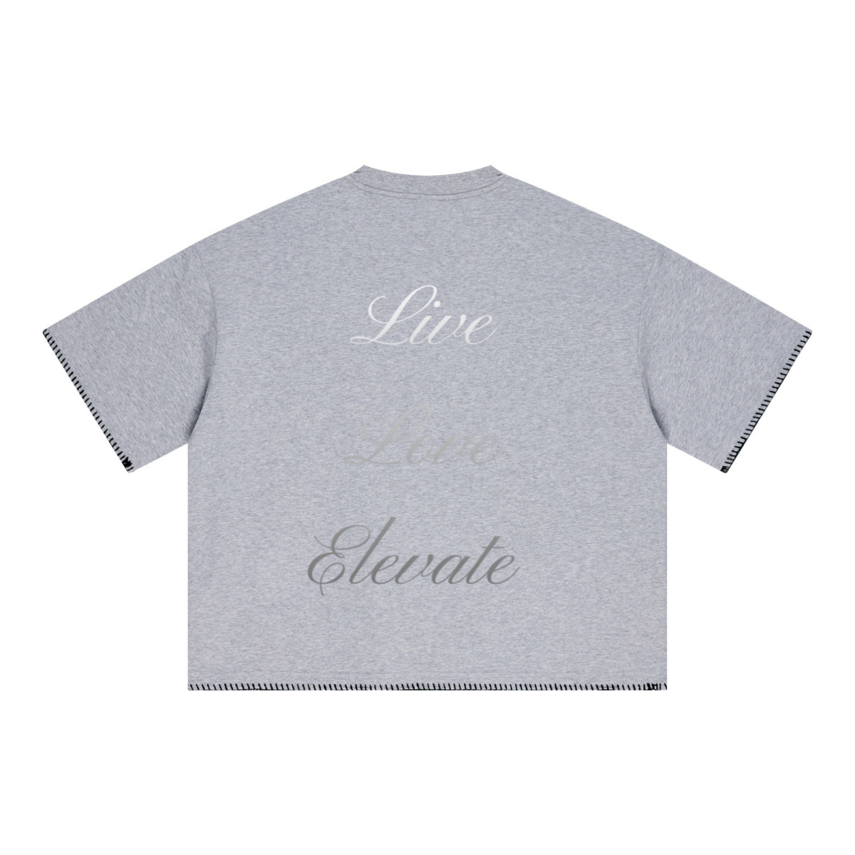 240GSM Unisex Boxy-Fit Loose-Fit T-shirt Heathered gray