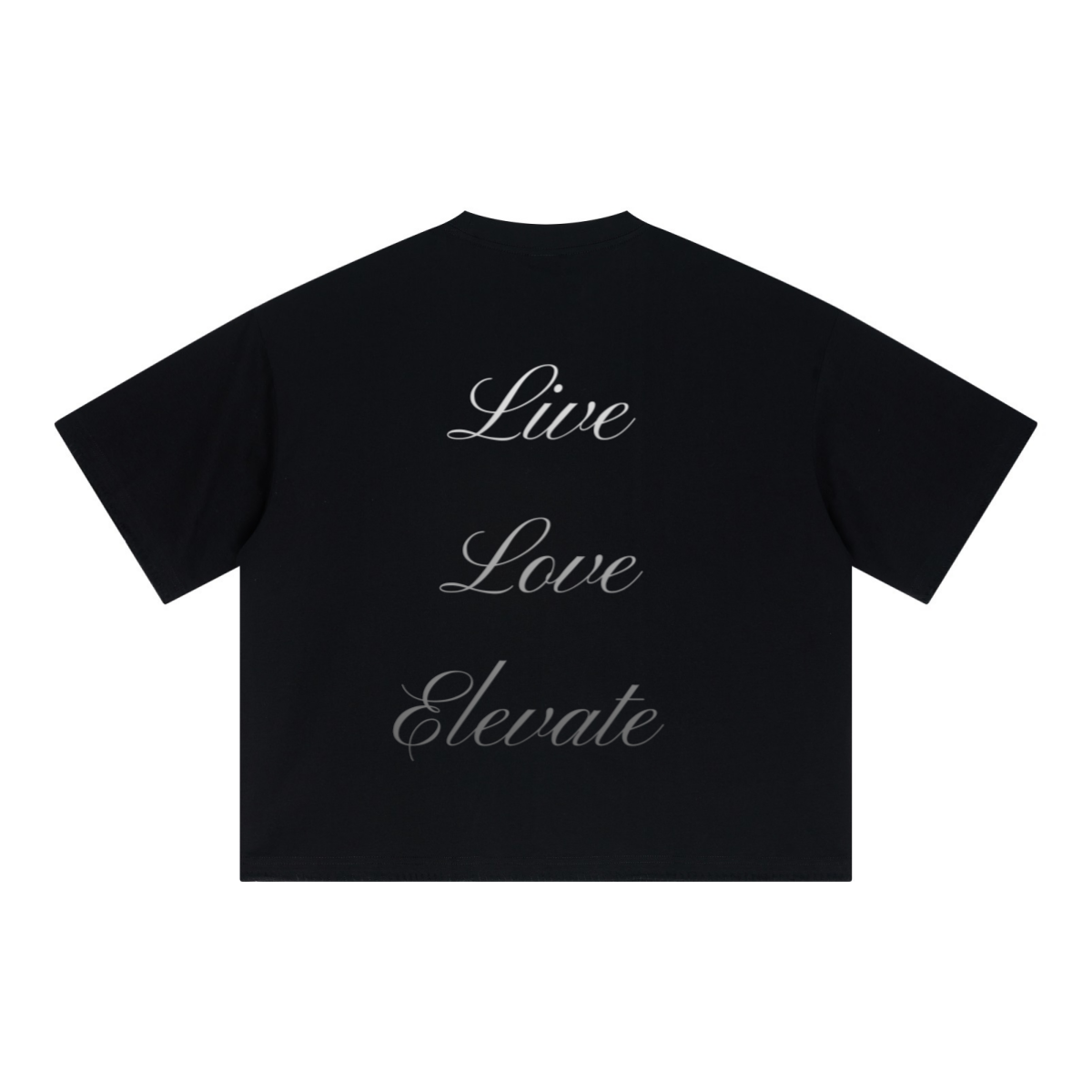 240GSM Unisex Boxy-Fit Loose-Fit T-shirt Black