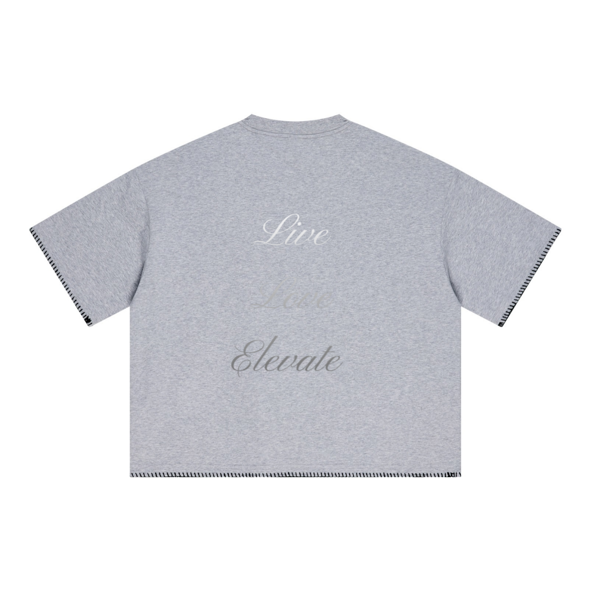 240GSM Unisex Boxy-Fit Loose-Fit T-shirt Heathered gray