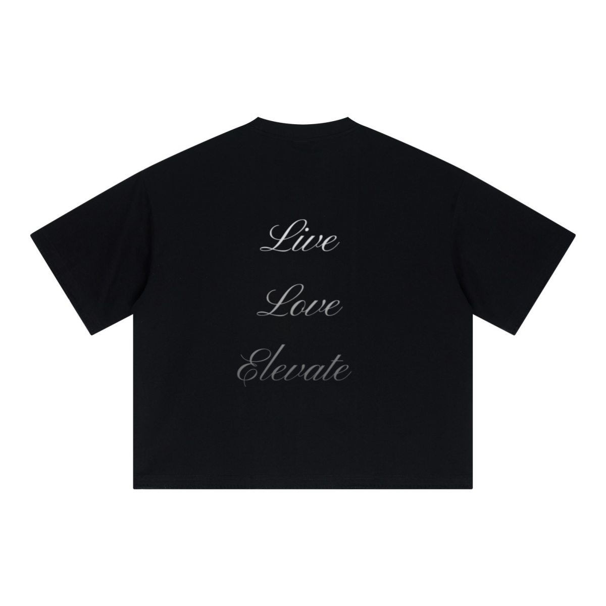 240GSM Unisex Boxy-Fit Loose-Fit T-shirt Black