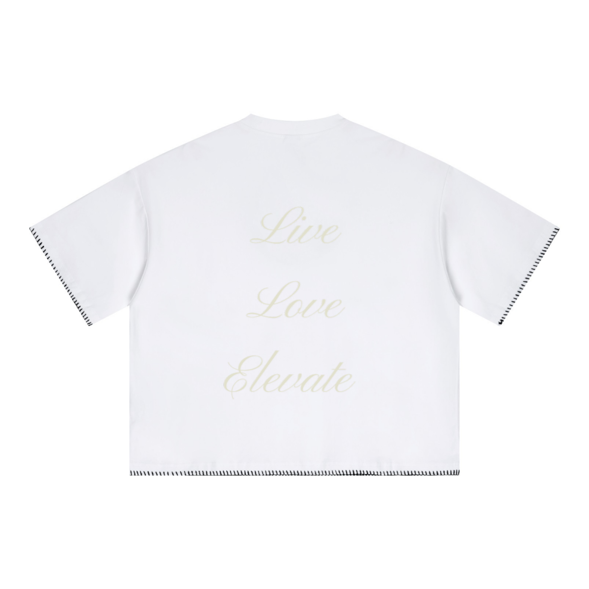 240GSM Unisex Boxy-Fit Loose-Fit T-shirt Off white