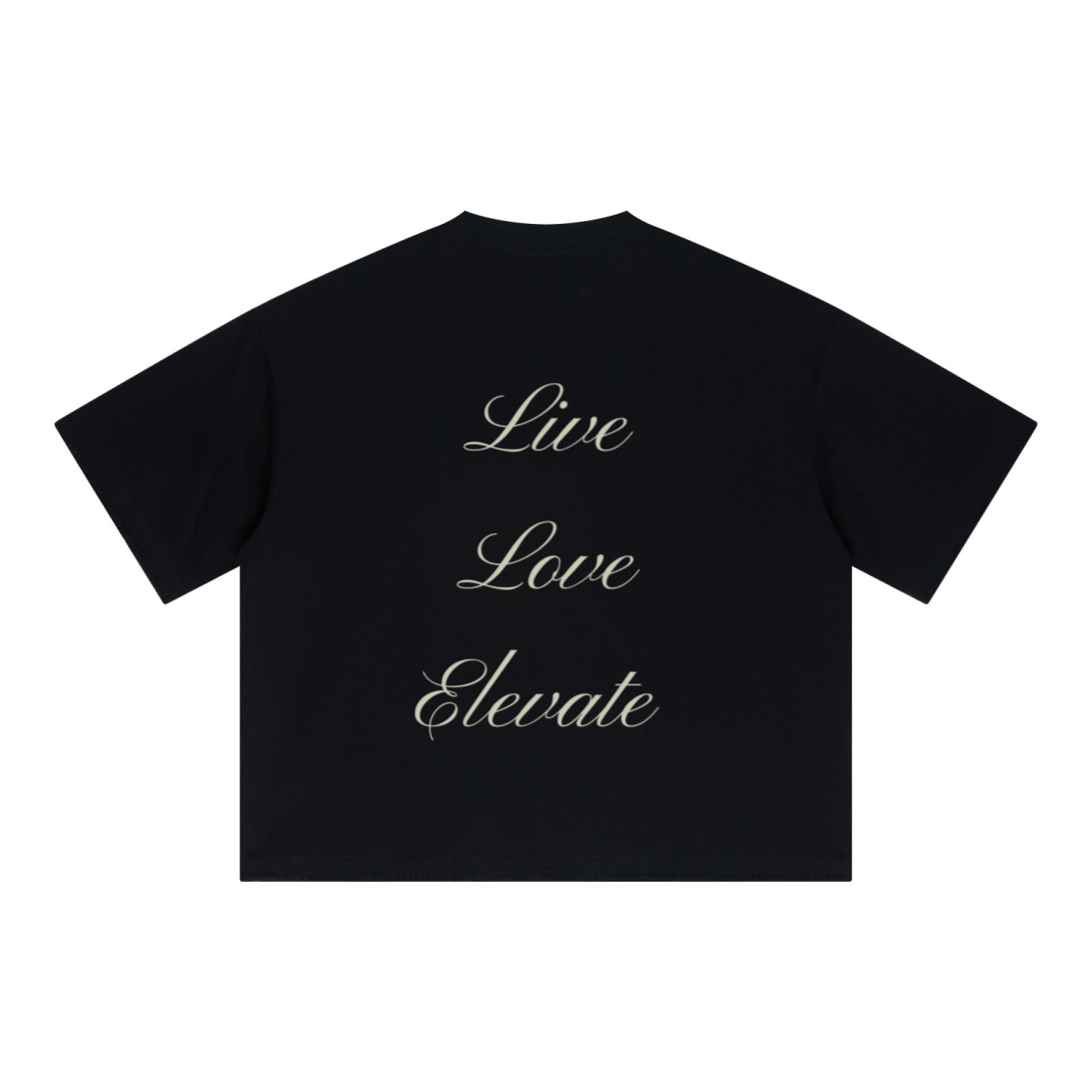 240GSM Unisex Boxy-Fit Loose-Fit T-shirt Black