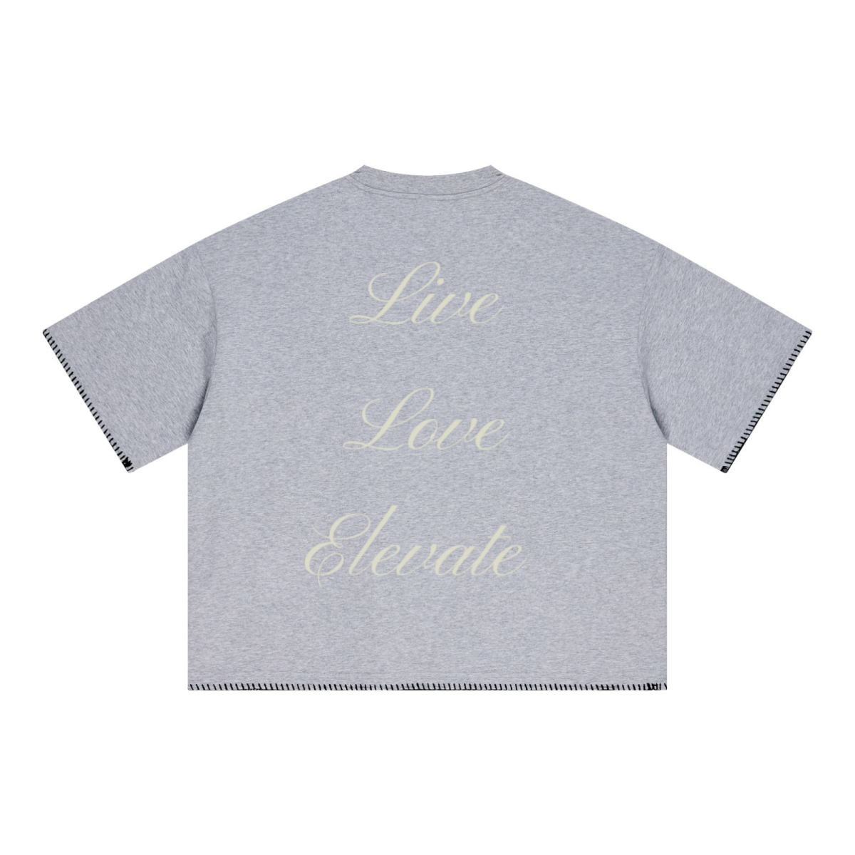 240GSM Unisex Boxy-Fit Loose-Fit T-shirt Heathered gray