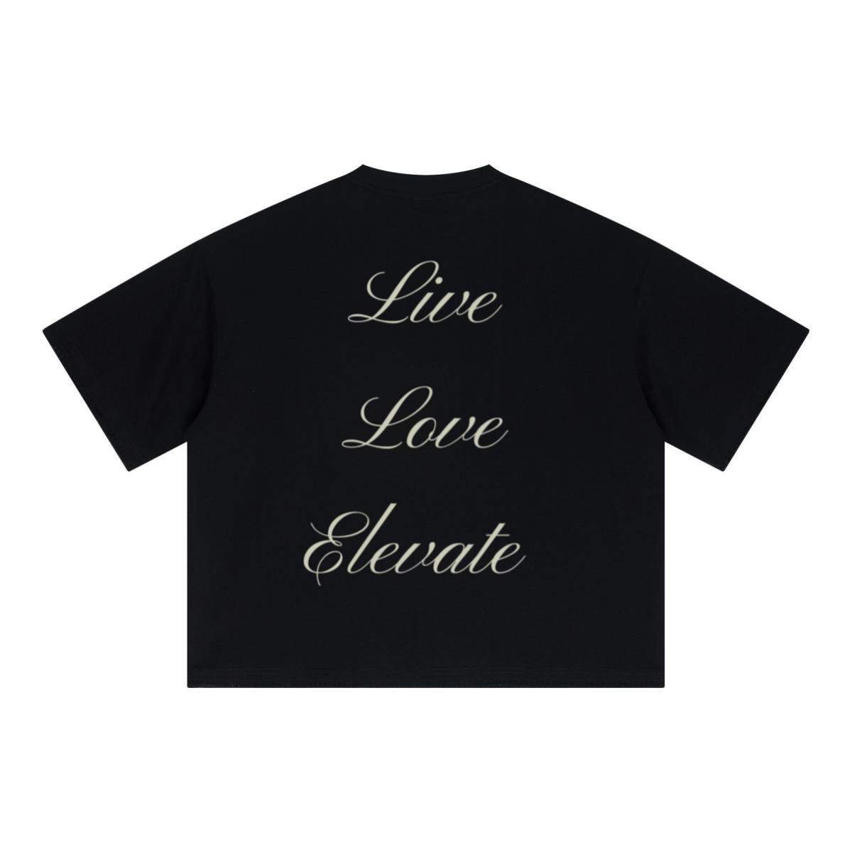 240GSM Unisex Boxy-Fit Loose-Fit T-shirt Black
