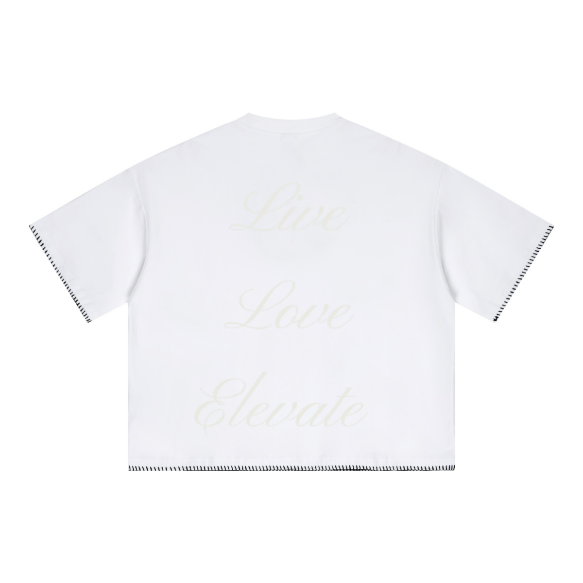 240GSM Unisex Boxy-Fit Loose-Fit T-shirt Off white