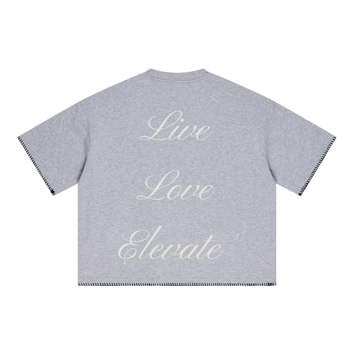 240GSM Unisex Boxy-Fit Loose-Fit T-shirt Heathered gray