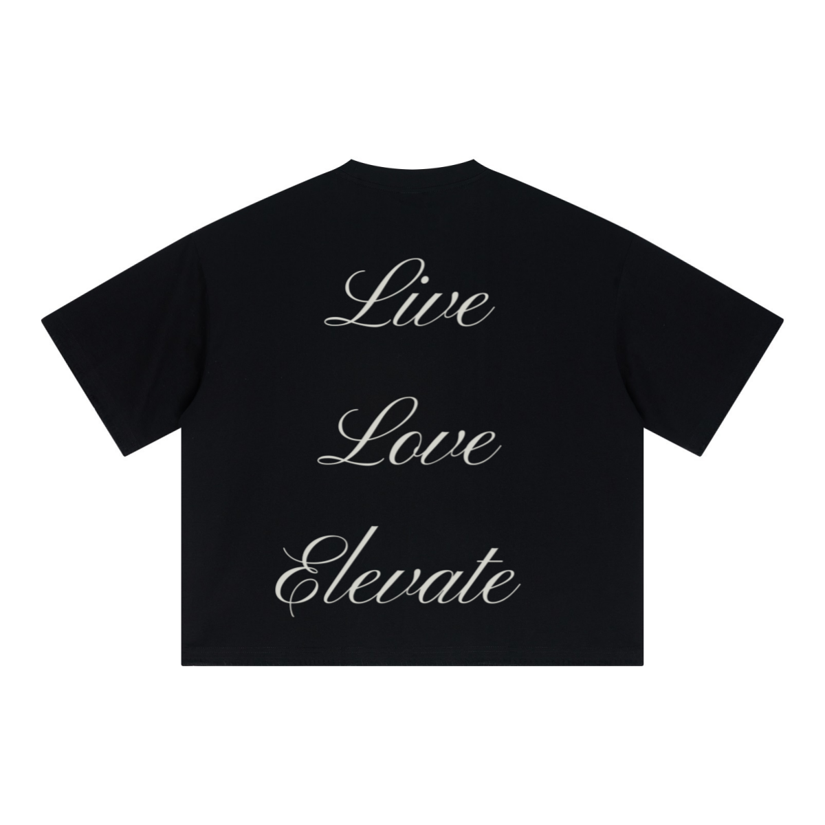 240GSM Unisex Boxy-Fit Loose-Fit T-shirt Black