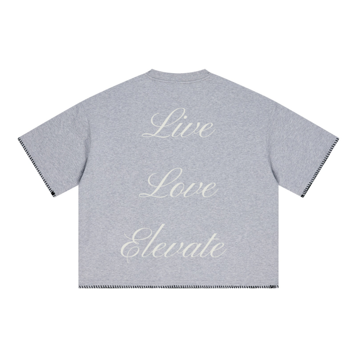 240GSM Unisex Boxy-Fit Loose-Fit T-shirt Heathered gray