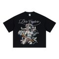 240GSM Unisex Boxy-Fit Loose-Fit T-shirt Black