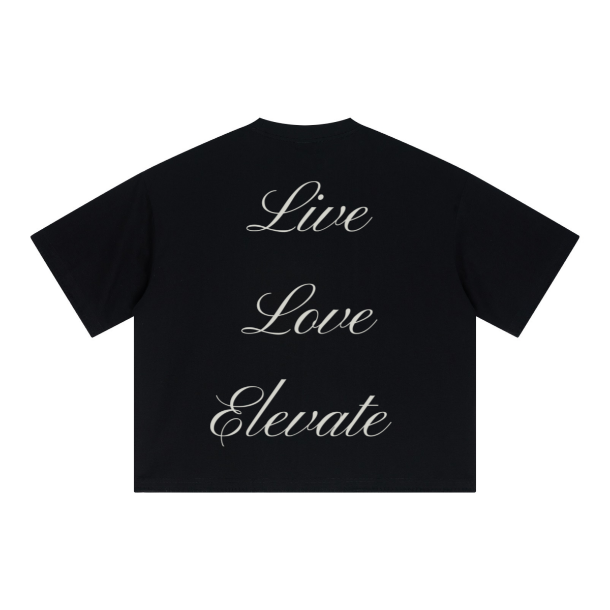 240GSM Unisex Boxy-Fit Loose-Fit T-shirt Black