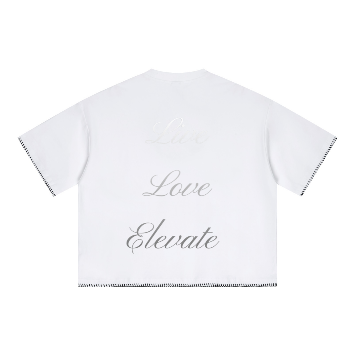 240GSM Unisex Boxy-Fit Loose-Fit T-shirt Off white
