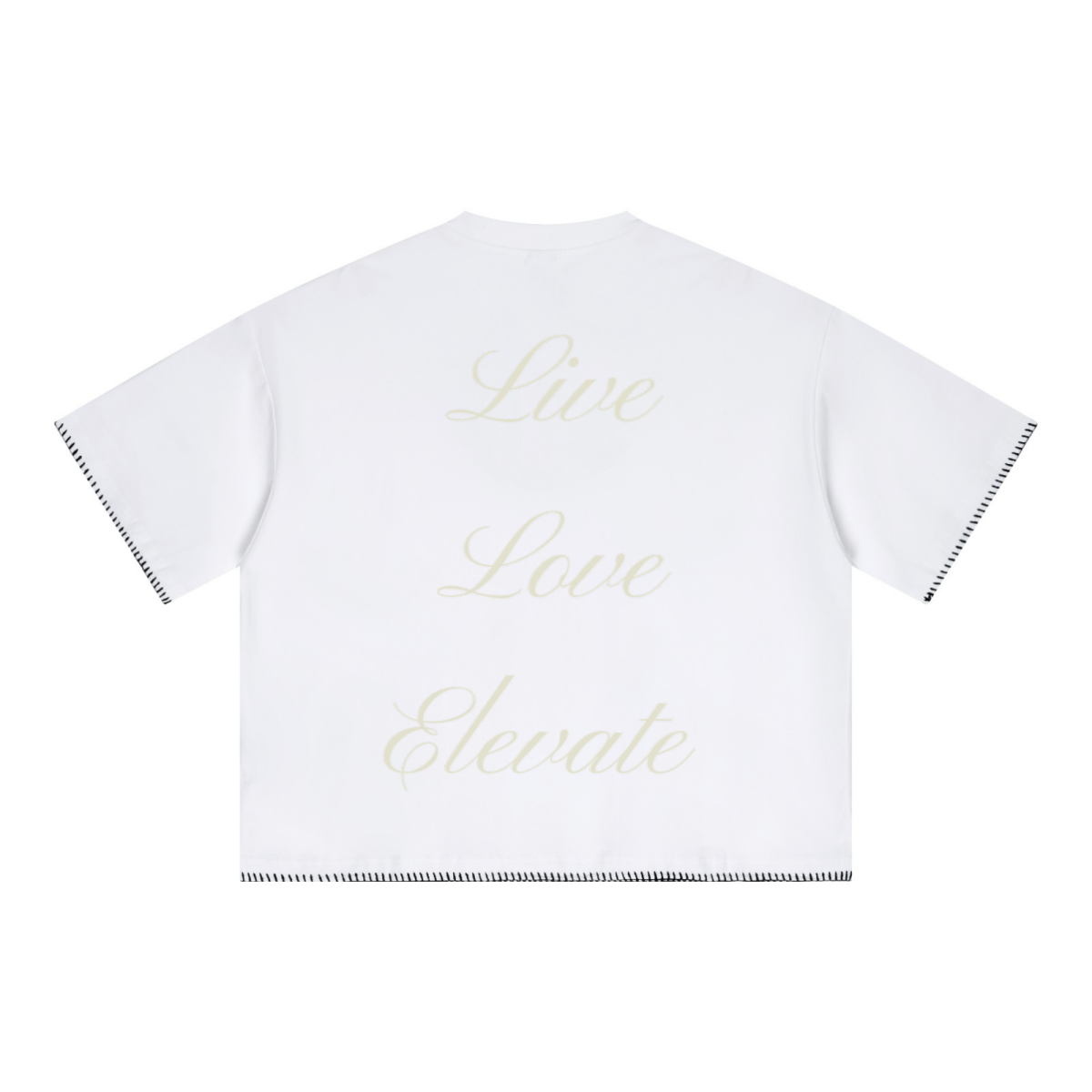 240GSM Unisex Boxy-Fit Loose-Fit T-shirt Off white