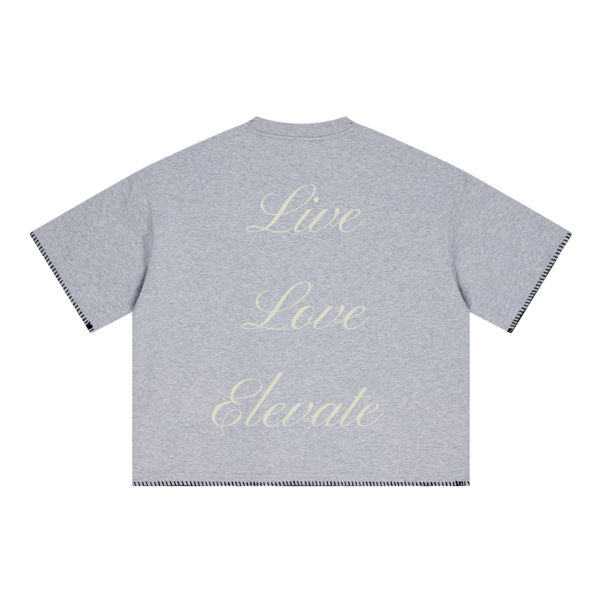 240GSM Unisex Boxy-Fit Loose-Fit T-shirt Heathered gray