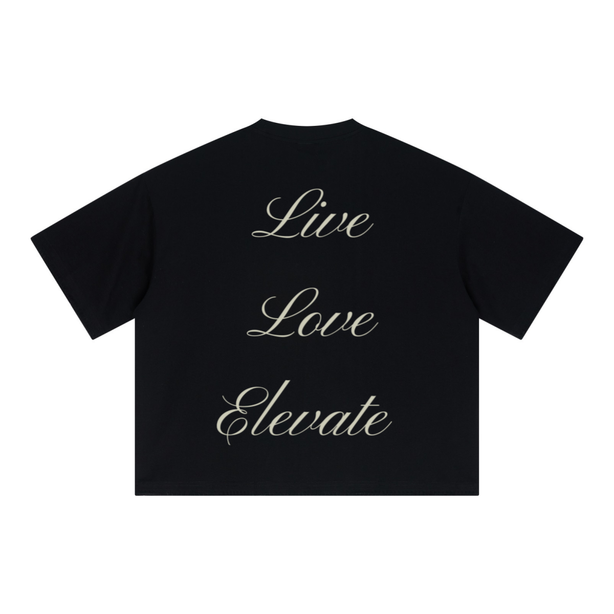 240GSM Unisex Boxy-Fit Loose-Fit T-shirt Black