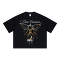 240GSM Unisex Boxy-Fit Loose-Fit T-shirt Black