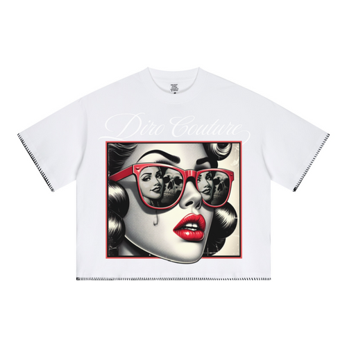240GSM Unisex Boxy-Fit Loose-Fit T-shirt Off white