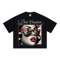 240GSM Unisex Boxy-Fit Loose-Fit T-shirt Black
