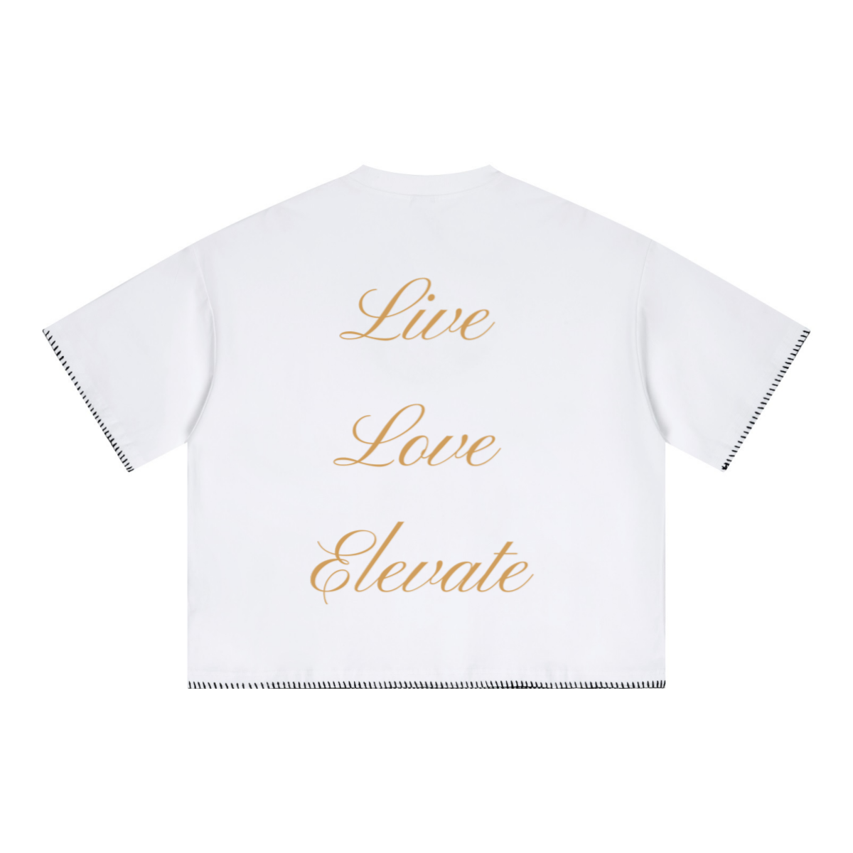 240GSM Unisex Boxy-Fit Loose-Fit T-shirt Off white