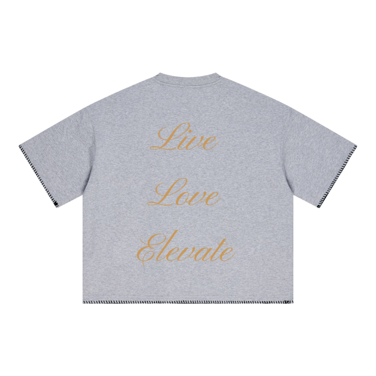 240GSM Unisex Boxy-Fit Loose-Fit T-shirt Heathered gray