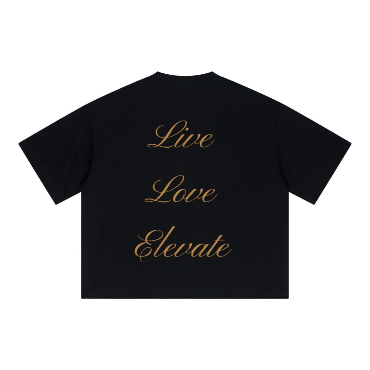 240GSM Unisex Boxy-Fit Loose-Fit T-shirt Black