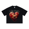 240GSM Unisex Boxy-Fit Loose-Fit T-shirt Black
